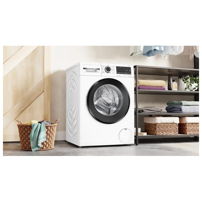 Bosch Serie 6 WGG242Z0IT Lavatrice a carica frontale 9 Kg 1200 giri Classe A Vapore Iron Assist Programma Hygiene Plus Motore Inverter EcoSilence Bianco