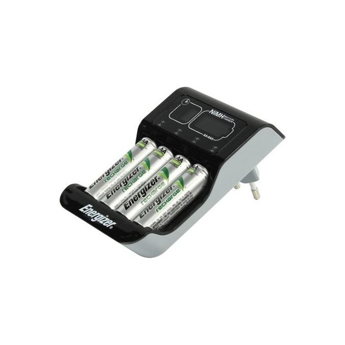 Energizer Recharge Pro 639837 Caricabatterie Intelligente AA AAA LCD Nero