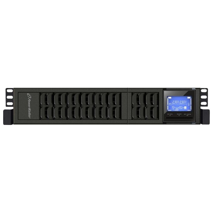 PowerWalker 10122002 VFI 3000 CRM LCD Gruppo di Continuita' UPS On-Line 3000VA 2400W Rack Tower 2U Onda Sinusoidale Pura USB RS-232