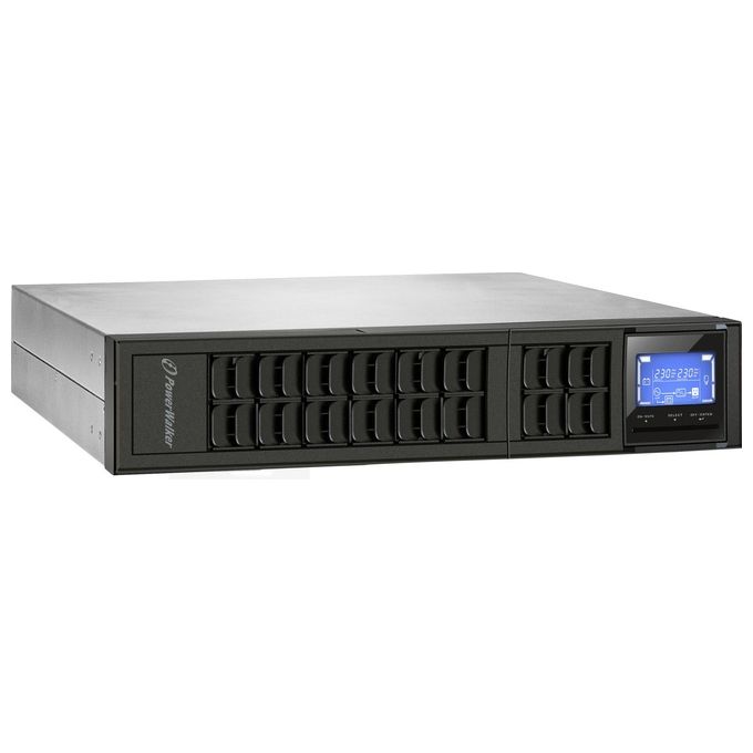 PowerWalker VFI 1000CRM LCD Gruppo di Continuita' UPS 3 Prese AC Doppia Conversione Online 1000VA 800W