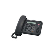 Panasonic KX-TS580EX1 telefono a filo con display LCD ID chiamante Vivavoce e rubrica Nero