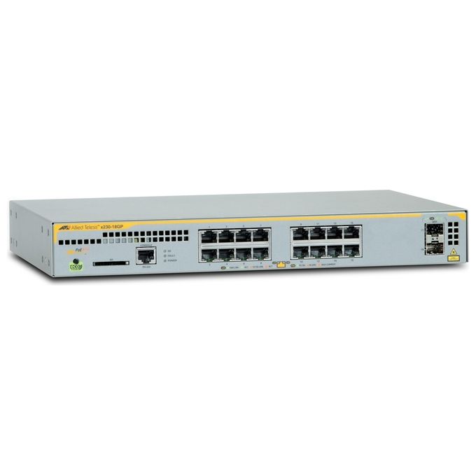 Allied Telesis AT-x230-18GP-50 Switch 16 Porte Gestito L2+ Gigabit Ethernet 10-100-1000 Grigio Supporto Power over Ethernet