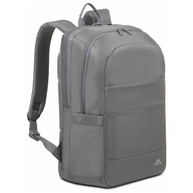 Rivacase 8267 GREY Zaino City Backpack per Notebook 17.3'' 2 Scomparti Idrorepellente Poliestere colore Grigio