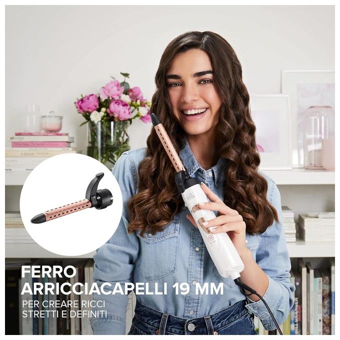 Imetec GH18-1100 Modellatore per Capelli ad Aria con 5 Accessori