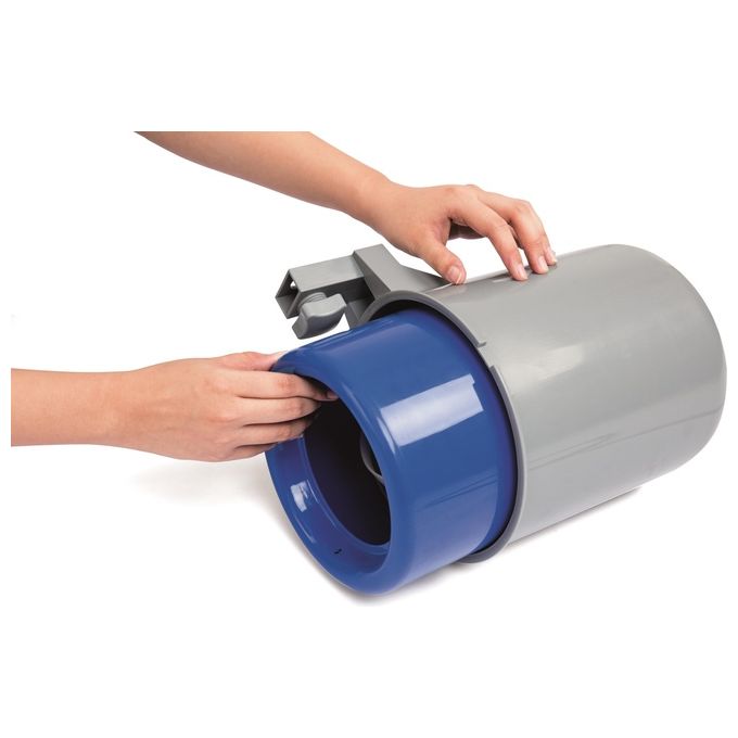 Bestway 58237 Flowclear Deluxe Kit Manutenzione Piscina Skimmer Spazzola Retino Asta 279 cm Tubo 7.5 m colore Blu Bianco