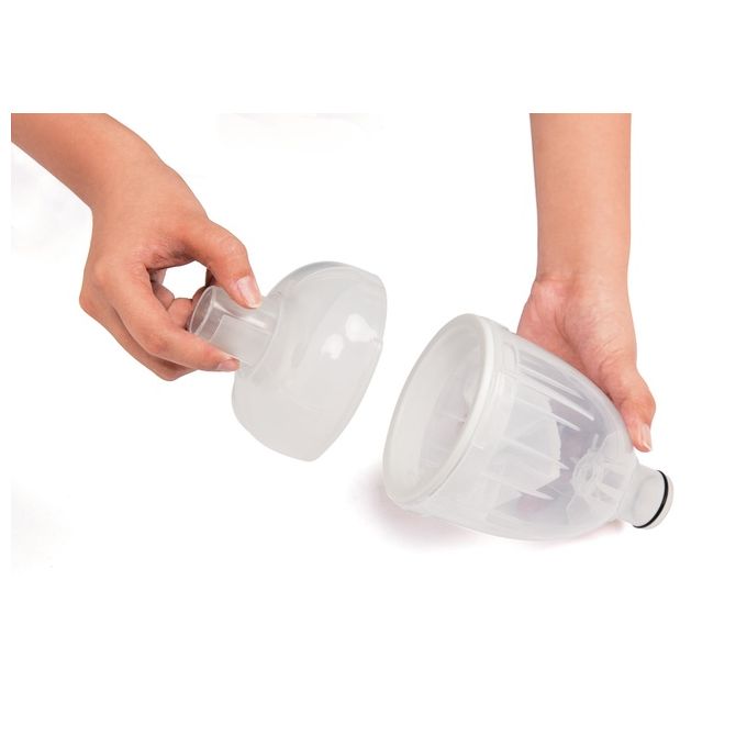 Bestway 58237 Flowclear Deluxe Kit Manutenzione Piscina Skimmer Spazzola Retino Asta 279 cm Tubo 7.5 m colore Blu Bianco