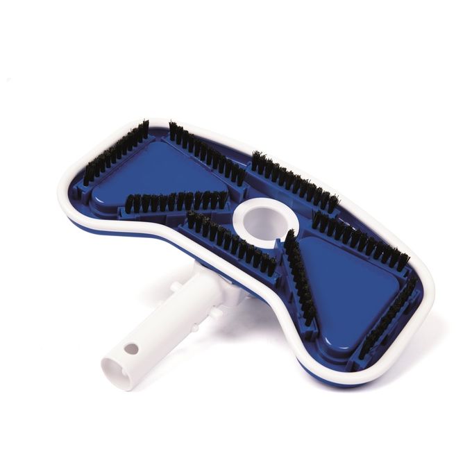 Bestway 58237 Flowclear Deluxe Kit Manutenzione Piscina Skimmer Spazzola Retino Asta 279 cm Tubo 7.5 m colore Blu Bianco