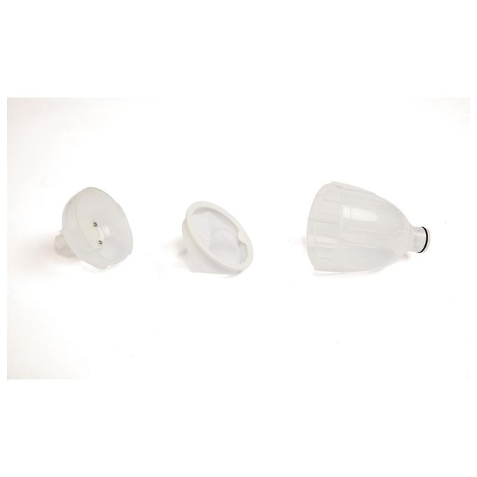 Bestway 58237 Flowclear Deluxe Kit Manutenzione Piscina Skimmer Spazzola Retino Asta 279 cm Tubo 7.5 m colore Blu Bianco