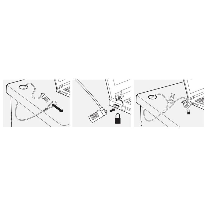 Eminent Ewent EW1241 Cavo Blocco Notebook 1,5mt