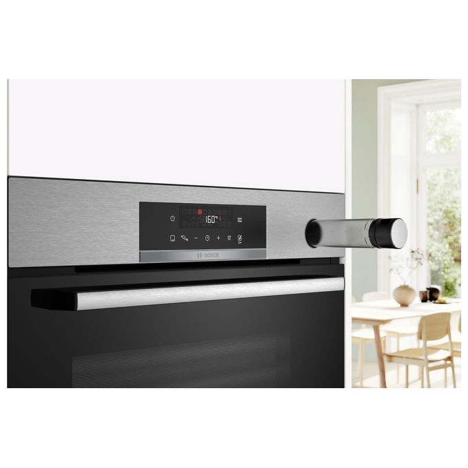 Bosch HRG532BS3 Serie 4 Forno da incasso Elettrico Ventilato 71 L Classe A+ Air Fry Vapore Grill (60x60x60 cm) colore Inox