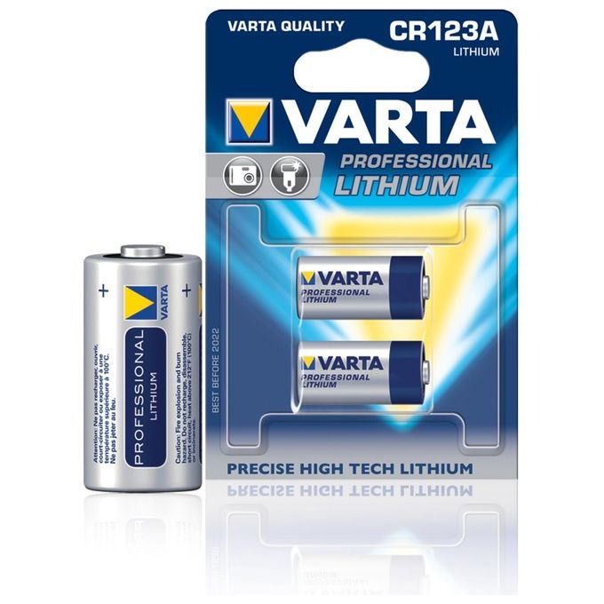 Varta Professional CR 123 A Batteria a Bottone 2 Pezzi