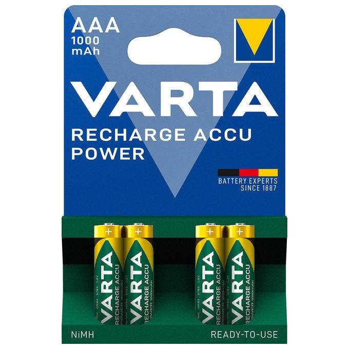 Varta Pila Ministilo Ricaricabile 4 Pezzi