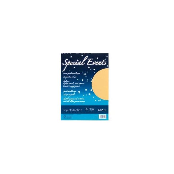 Favini Carta metallizzata Special Events 250gr A4 10 Fogli Bianco 01