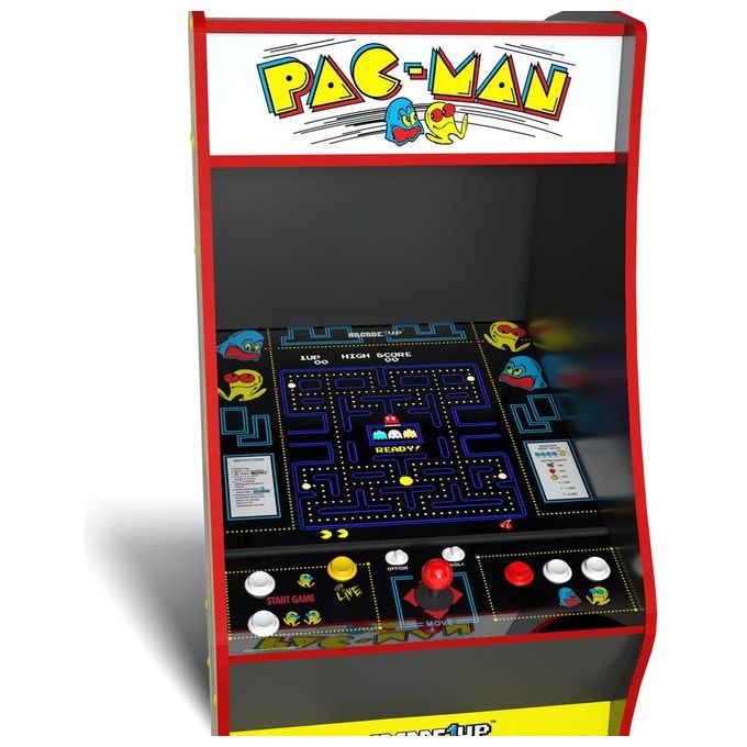Arcade1Up PAC-A-302111 Pac-Man Deluxe Cabinato Arcade Verticale 14 Giochi LCD 17'' Wi-Fi colore Giallo