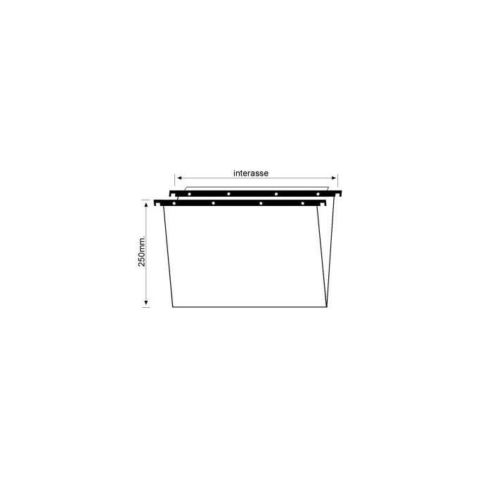 Bertesi 100-3953-A1 Cartesio Ecologica Cartella Sospesa A4 in Cartoncino Riciclato 240 g-m² con Aste in Polistirolo Rigenerato colore Avana