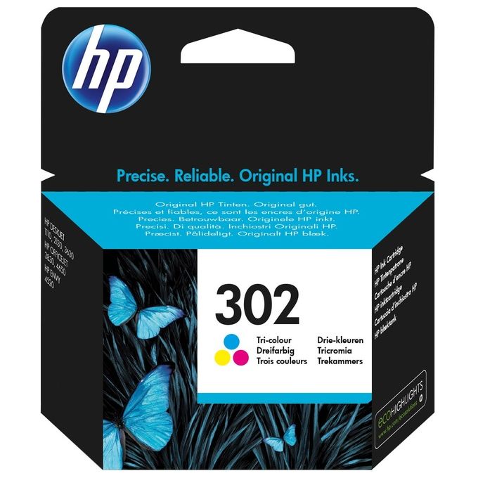 HP 302 Cartuccia Originale Getto d'Inchiostro, Tricromia