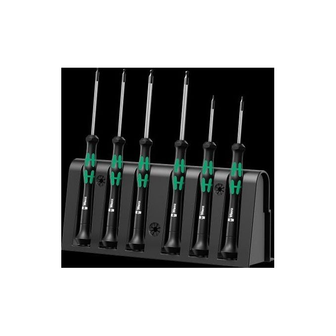 WERA 2052-6 set di cacciaviti per elettronica con supporto