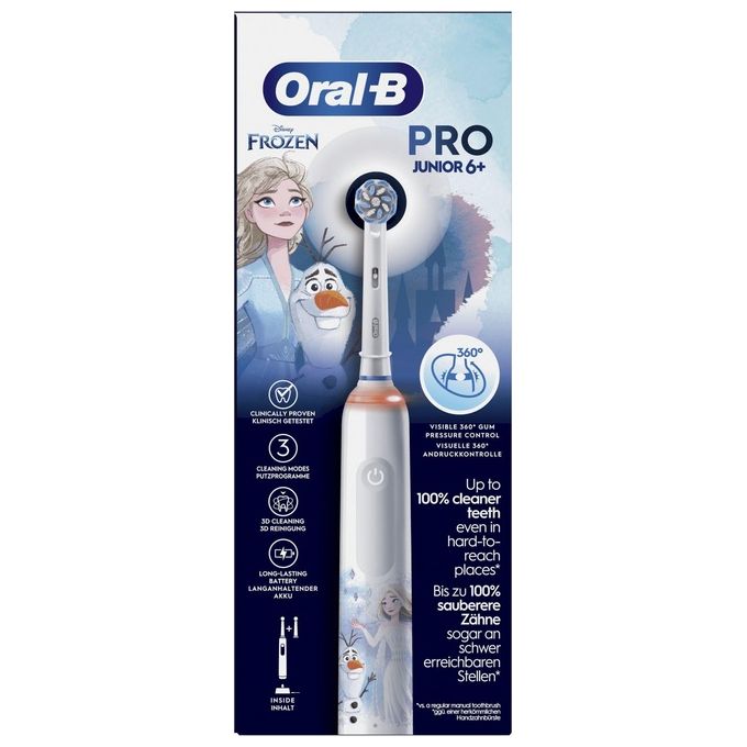 Oral-B 14876673 PRO Spazzolino elettrico Rotante 3 modalita' Timer 4x30 sec Sensore pressione colore Multicolore Bianco