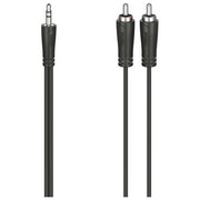 Hama Cavo 2 Rca M-Jack 3.5mm M 3 Metri Nero