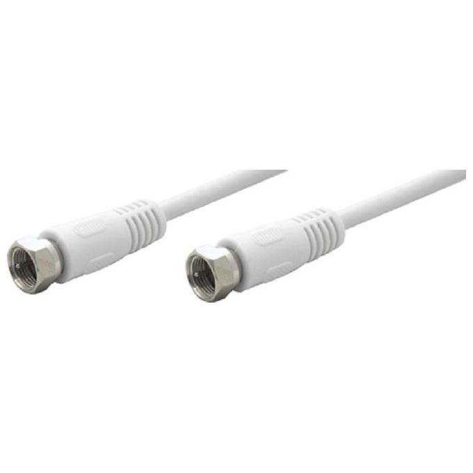 Ednet cavo antenna sat coassiale connettori tipo f maschio-maschio schermato mt.1,5 in blister da esposizione