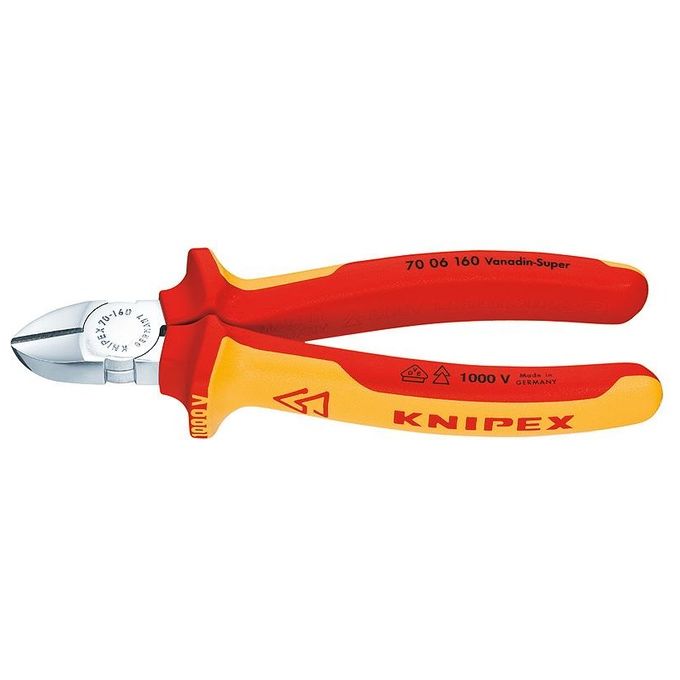 Knipex tronchese laterale per meccanica cromato 125 mm