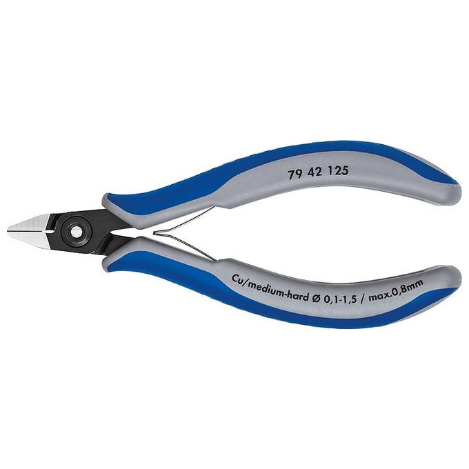 Knipex Tronchese Laterale di Precisione per Elettronica Brunita Rivestiti in Materiale Bicomponente 125mm