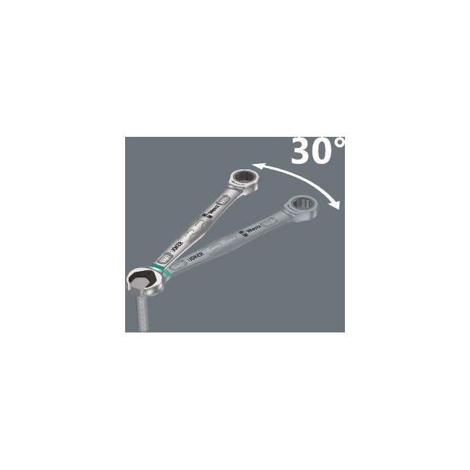 Wera Joker-KIT_ con Chiave Fissa ad Anello a Cricchetto 11 Pezzi