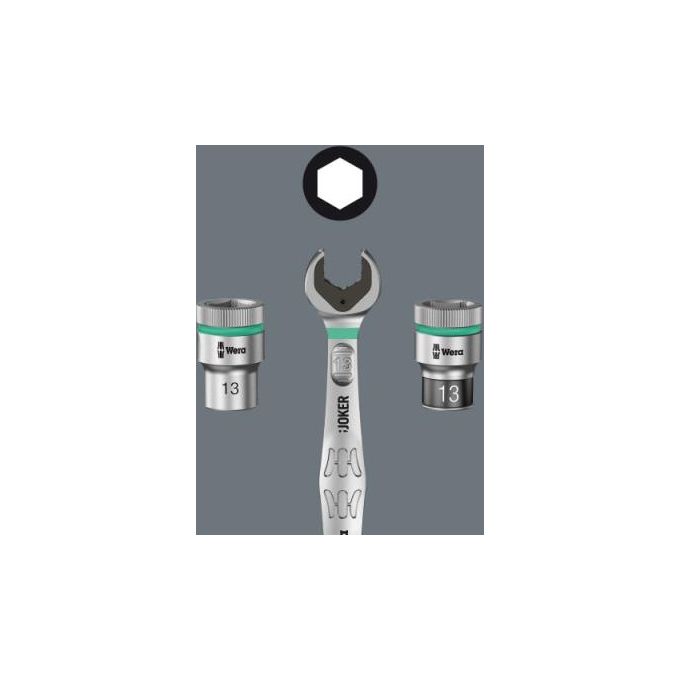 Wera Joker-KIT_ con Chiave Fissa ad Anello a Cricchetto 11 Pezzi
