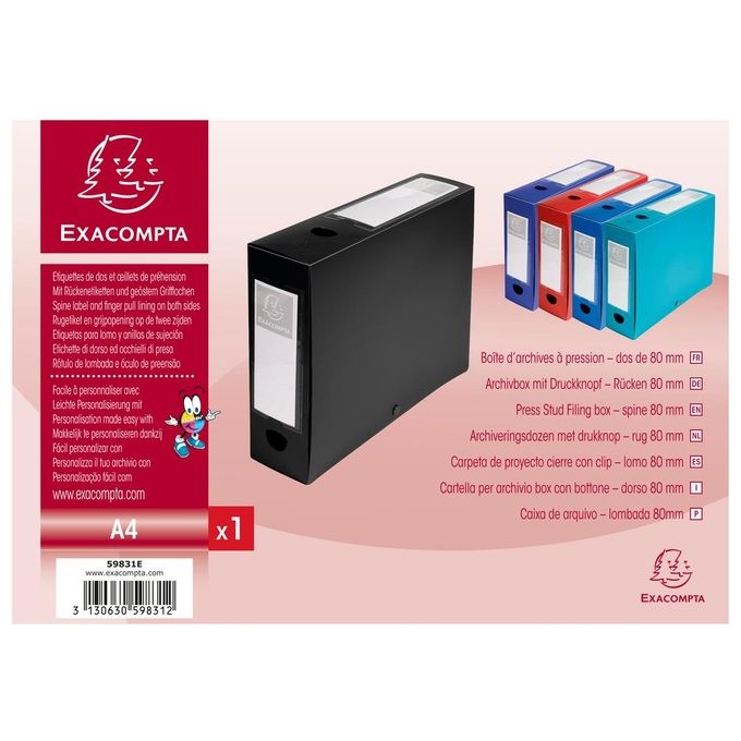 Exacompta Cartelle Portaprogetti 24x32cm Nero