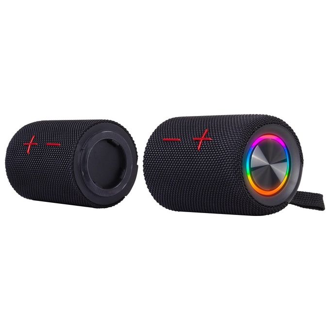 Trevi 0XR8A4400 XR 8A44 DOUBLE Altoparlante Bluetooth 5.3 Portatile 20W Separabile 2 Speaker Micro SD IPX5 colore Nero