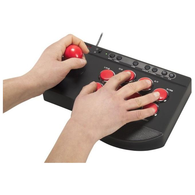 Subsonic SA5662 Arcade Stick Joystick 8 pulsanti Leaf Switch funzione Auto e Combo cavo 3 m compatibile PS4 Xbox PC colore Nero