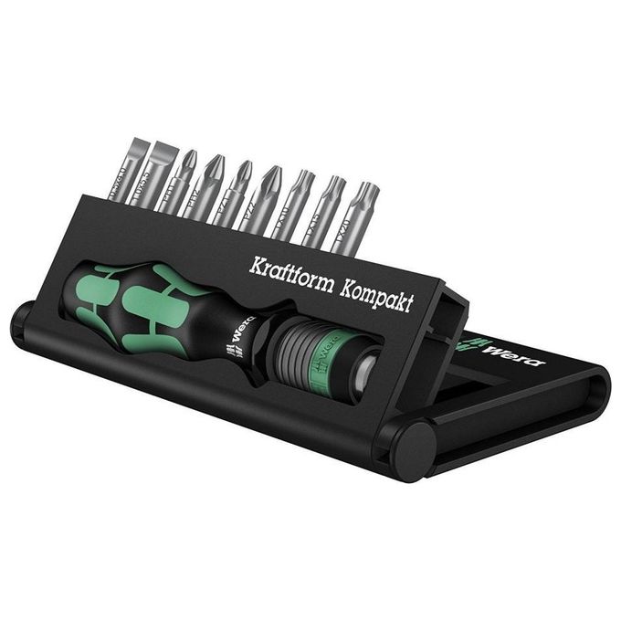 Wera Set di Cacciaviti Kraftform Compact 10 Pezzi Nero