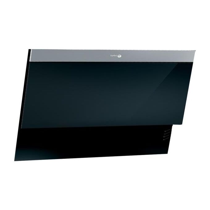 Turboair TURDIVABLF80 DIVA Cappa a parete 80 cm 625 m³-h Classe D 68 dB 3 velocita' colore Nero Acciaio Inox