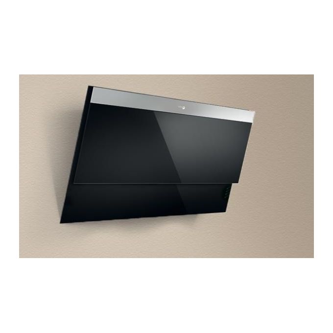 Turboair TURDIVABLF80 DIVA Cappa a parete 80 cm 625 m³-h Classe D 68 dB 3 velocita' colore Nero Acciaio Inox