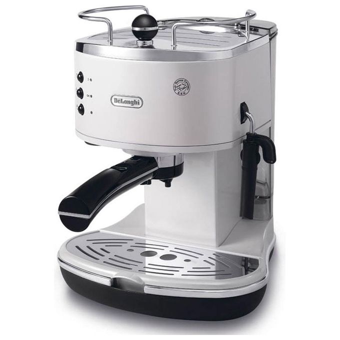 DeLonghi ECO311.W Icona Macchina da Caffe' Sistema Manuale Potenza 1100 W Capacita' 1,4 Litri Cappuccino System Porta Filtro Bianco