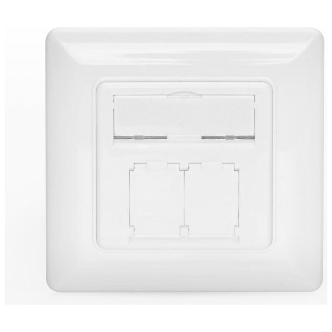Digitus Pannello Frontale per Cassetta 80x80 per 2 Keystone Jack