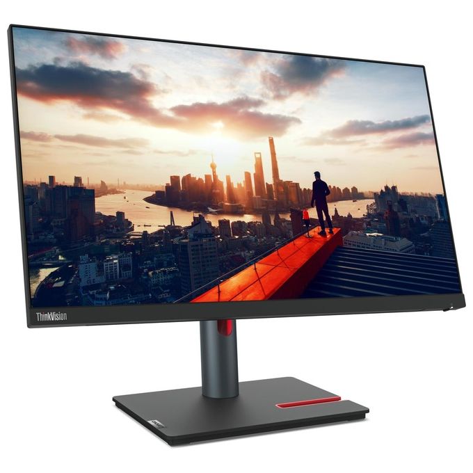 Lenovo 63B3GAT6EU ThinkVision P24h-30 Monitor PC 23.8'' Quad HD IPS LED 2560x1440 USB-C 100W Hub USB colore Nero