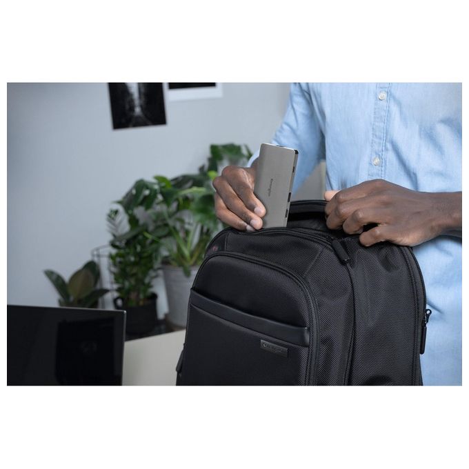 Kensington K33820WW UH1400P Hub USB-C 8 in 1 Portatile 4K 60Hz Power Delivery 85W Ethernet SD microSD colore Nero