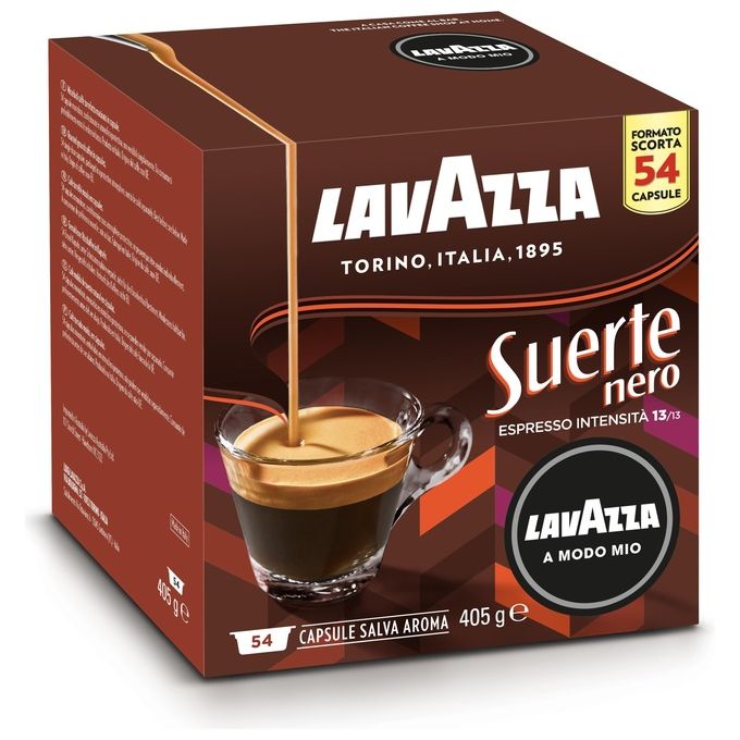 Lavazza A Modo Mio Suerte Nero 54 Capsule 405gr