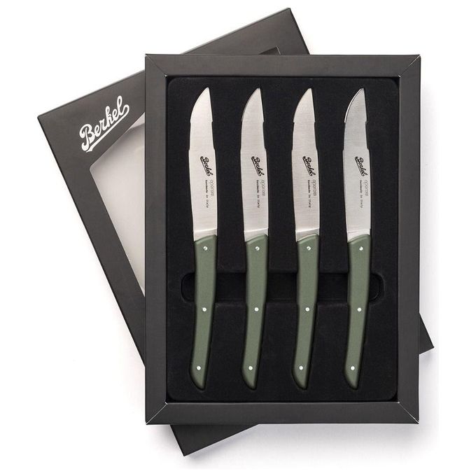Berkel Set Coltelli da Bistecca 4 Pezzi Color Verde