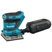 Makita DBO484Z Levigatrice Orbitale a Batteria 18 V 11000-14000 OPM con Velocita' Regolabile e Sistema Velcro colore Nero Blu