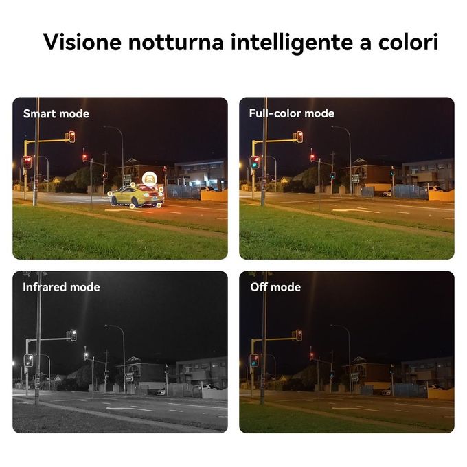 Imou IPC-S6DP-3M0WEB-AE Bulb Cam Telecamera IP Wi-Fi 2K 3MP E27 Motorizzata 340° Visione Notturna 25m Sirena IP65