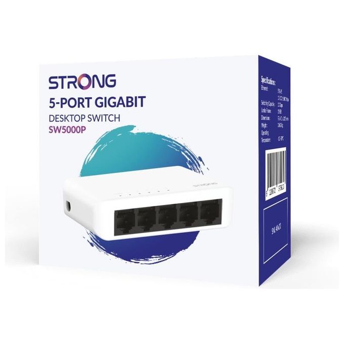 Strong SW 5000P Switch Desktop Gigabit a 5 Porte