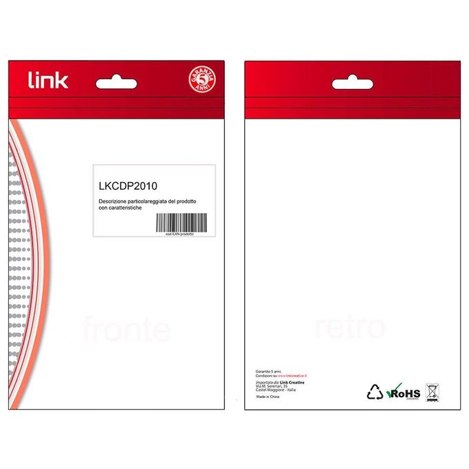 Link Cavo Displayport 2.0 8k@30hz 4:4:4 Contatti Dorati Maschio-maschio Uhbr10 10g 1mt