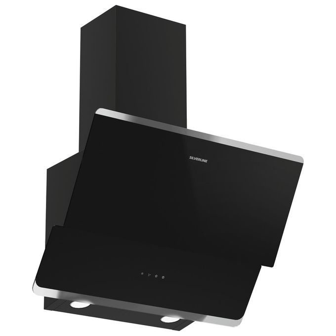Silverline 3490.6.733.01 Oslo Cappa a parete 60 cm 576 m³-h Classe B 64 dB Touch colore Nero