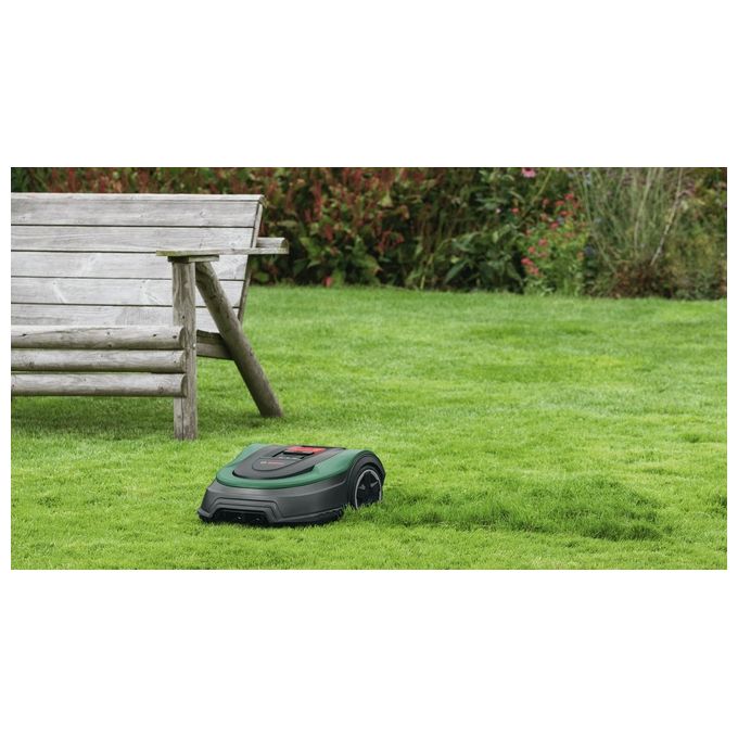 Bosch 06008B0303 Indego M+ 700 Robot Tagliaerba a Batteria 18V 700 m² LogiCut App Connect colore Nero Verde