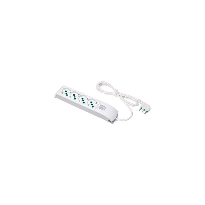 Fanton 410100 Multipresa 4u 1,5mt  2P+T 16A S17 Bianco