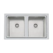 Foster 2283 050 KE Lavello da incasso Semifilo 2 Vasche Acciaio Inox AISI 304 87,3x51,3 cm colore Acciaio Inox Spazzolato