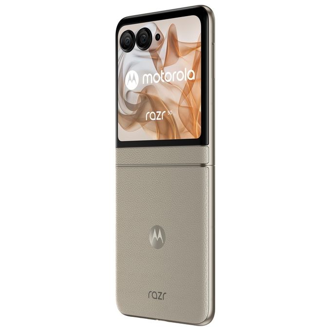 Motorola, Razr 50, Smartphone Pieghevole, 256 GB, 8 GB RAM, 6.9'', Doppia SIM, 5G, Sabbia