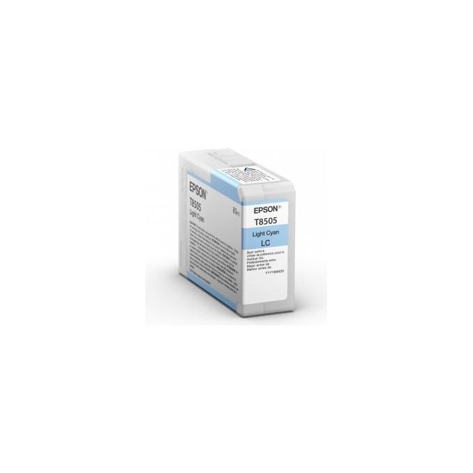 Epson Cartucce di Inchiostro Ultrachrome hd T8505 Ciano Chiaro 80 ml